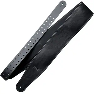 Richter 1999 Raw V Nappa Grip Black Guitar Strap pas cher