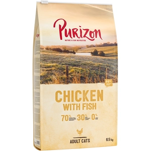 6,5kg Adult Purizon sans céréales poulet, poisson pour chat pas cher