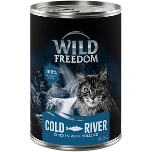 6x400g Adult Cold River colin, poulet Wild Freedom - Pâtée pour chat pas cher