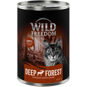 6x400g Adult Deep Forest gibier, poulet Wild Freedom - Pâtée pour chat pas cher
