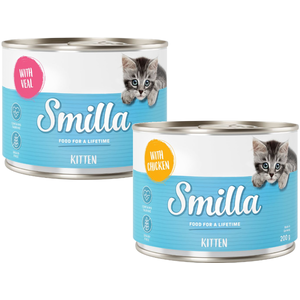6x200g Smilla Kitten lot mixte - Pâtée pour chat pas cher