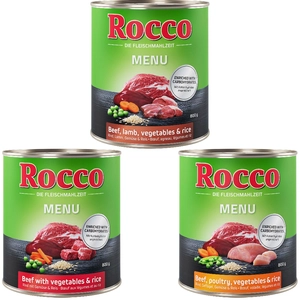 Lot mixte Rocco 6 x 800 g pour chien - Menu pas cher