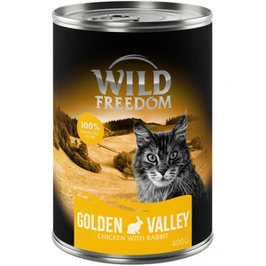 6x400g Adult Golden Valley lapin, poulet Wild Freedom - Pâtée pour chat pas cher