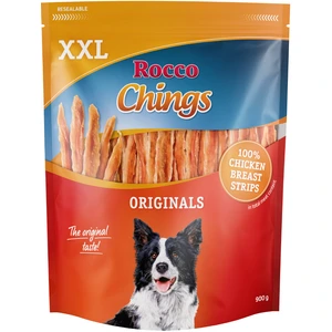 900g Rocco Chings Pack XXL blancs de poulet en lamelles - Friandises pour chien pas cher