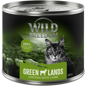 6x200g Adult Green Lands agneau, poulet Wild Freedom - Pâtée pour chat pas cher