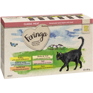 12x85g Feringa lot mixte II - Pâtée pour chat pas cher