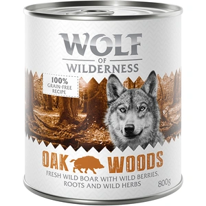 6x800g Oak Woods Wolf of Wilderness gibier - Pâtée pour chien pas cher