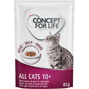 12x85g All Cats 10+ en gelée Concept for Life - Pâtée pour chat