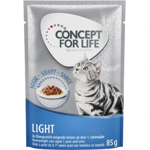 12x85g Light en sauce Concept for Life - Pâtée pour chat pas cher
