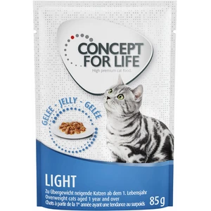 12x85g Light en gelée Concept for Life - Pâtée pour chat pas cher
