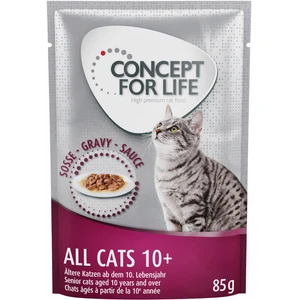 12x85g All Cats 10+ en sauce Concept for Life - Pâtée pour chat pas cher