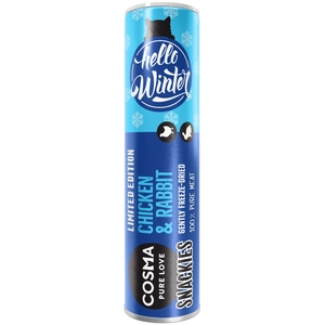 Cosma Snackies édition d'hiver pour chat - poulet, lapin (26 g) pas cher