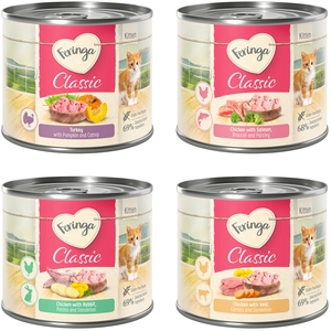 6x200g Kitten lot mixte (3 saveurs) Feringa - Pâtée pour chat pas cher