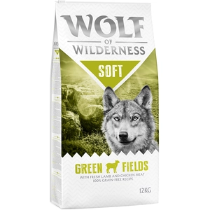 12kg Soft Green Fields, agneau Wolf of Wilderness - Croquettes pour chien + 2kg offerts ! pas cher