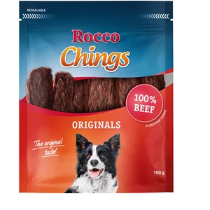 150g Rocco Chings, lamelles de boeuf - Friandises pour chien pas cher