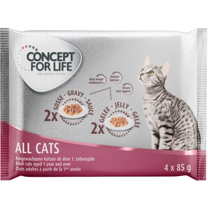 4x85g All Cats Concept for Life nourriture humide pour chatVendu parzooplus-be