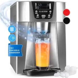 KLARSTEIN Ice Volcano 2GS Machine à glaçons led 12kg - argent pas cher