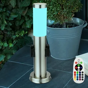 ETC-SHOP Lampe sur pied à changement de couleur rgb led allée de jardi... pas cher