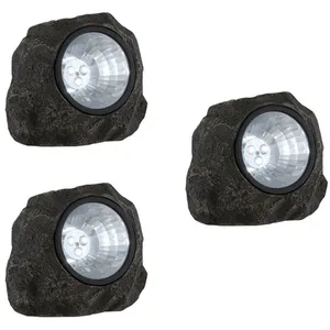 ETC-SHOP 3 x pierre lampe extérieure del luminaire solaire led IP44 éc... pas cher