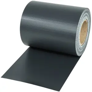 TECTAKE Brise Vue Brise Vent Film Anti Regards PVC en Rouleau de 70 m x 19 cm pour Clôture + Fixations - Gris Anthracite pas cher
