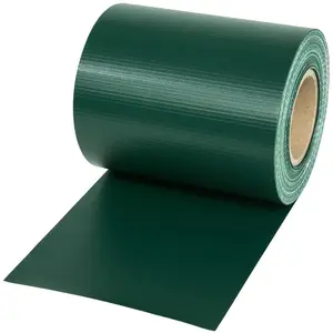 PANNEAU - TECTAKE - Brise Vue Brise Vent Film Anti Regards PVC en Rouleau de 70 m x 19 cm pour Clôture + Fixations - Vert pas cher