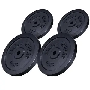 Comparateur de prix : GORILLA SPORTS Lot de disques noirs en fonte - 2 x 5 KG et 2 x 10 KG - Ã 31mm