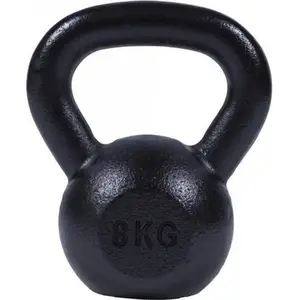 Gorilla Sports - Kettlebell - Gietijzer Zwart - 28 kg - Extra Stabiel pas cher