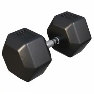 Gorilla Sports Dumbbell - 1 x 45 kg - Gietijzer - Hexagon - Halter pas cher