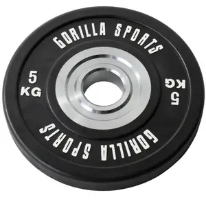 Gorilla Sports Bumper Plate - Halterschijf - 5 kg - Gietijzer - 50 mm pas cher