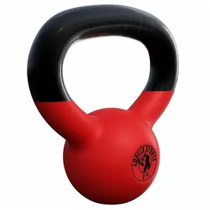 GORILLA SPORTS Kettlebell de 2 KG en fonte avec revÃªtement nÃ©oprÃ¨ne - haltÃ¨re russe pas cher