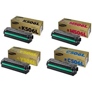 HP, Toner, Samsung Original Toner Set CLT-506L Toner noir, cyan, magen... pas cher