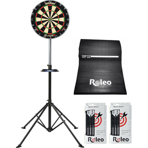 ROLEO Jeu de fléchettes pointe acier debout Winmau Blade 6 + support de fléc... pas cher