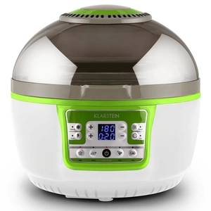 KLARSTEIN VitAir Turbo hetelucht friteuse groen-wit 1400w grillen bakken 9l pas cher