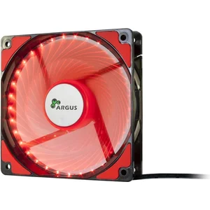 Inter-Tech L-12025 Boitier PC Ventilateur 12 cm Noir, Rouge
