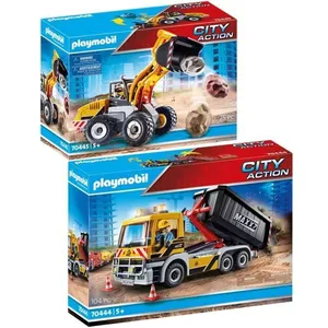 PLAYMOBIL - City Action - Lot de 2 Articles Camion + Chargeuse sur pne... pas cher