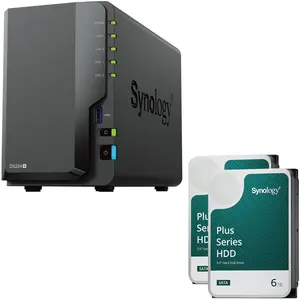 Synology DiskStation DS224+ 2 Einschübe NAS-Server Leergehäuse + 2x Pl... pas cher