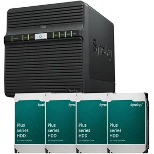 Synology DiskStation DS423 4 baies serveur NAS boîtier vide + 4x Plus ...