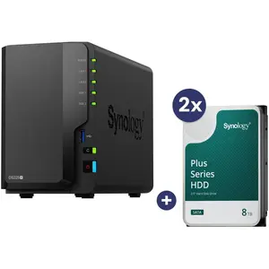 Synology DiskStation DS225+ 2 baies Boîtier vide pour serveur NAS + 2x...