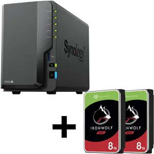 Synology DiskStation DS224+ 2 baies serveur NAS boîtier vide + 16TB (2...