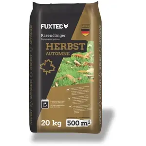 Engrais gazon automne FUXTEC FX-RDH20 enrichi en potassium sac 20 kg pour 500 m2 granulés solubles fabrication allemande pas cher