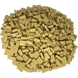 LEGO 2x4 briques beige - 100 pièces - Tan brick 3001 (3001, LEGO Acces... pas cher