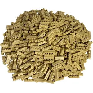 LEGO 1x4 Briques Beige - 50 pièces - Tan 15533 (15533, LEGO Accessoire... pas cher