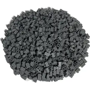 LEGO Briques  1x2 - 50x pièces - 98283 - Gris foncé, 50x (98283, LEGO ... pas cher