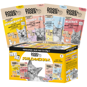 12x 125g Dogs'n Tiger Cat Mix (4 sortes) nourriture humide pour chats pas cher