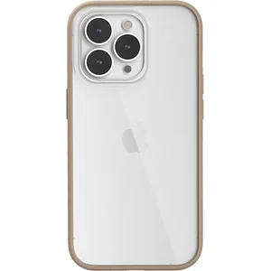 Coque bumper WOODCESSORIES iPhone 14 Pro Max transparent Taupe pas cher
