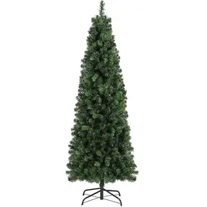 SALCAR Sapin de Noël Slim Artificiel 210 cm avec 818 Pointes pas cher