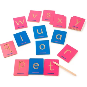 Eduplay Voel de letters - tactiele traceerletters alfabet - kleine letters pas cher