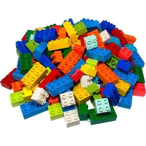 LEGO Duplo 130 pièces - 100 pièces 2x2 plots et 30 pièces 2x4 plots co... pas cher