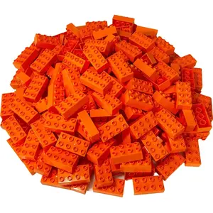 LEGO Duplo 2x4 briques orange - 80 pièces - blocs de construction de b...