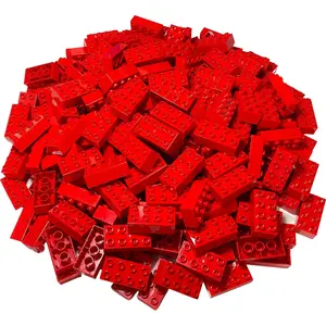 LEGO Duplo 2x4 Briques Rouge - 100 pièces - Blocs de construction de b... pas cher